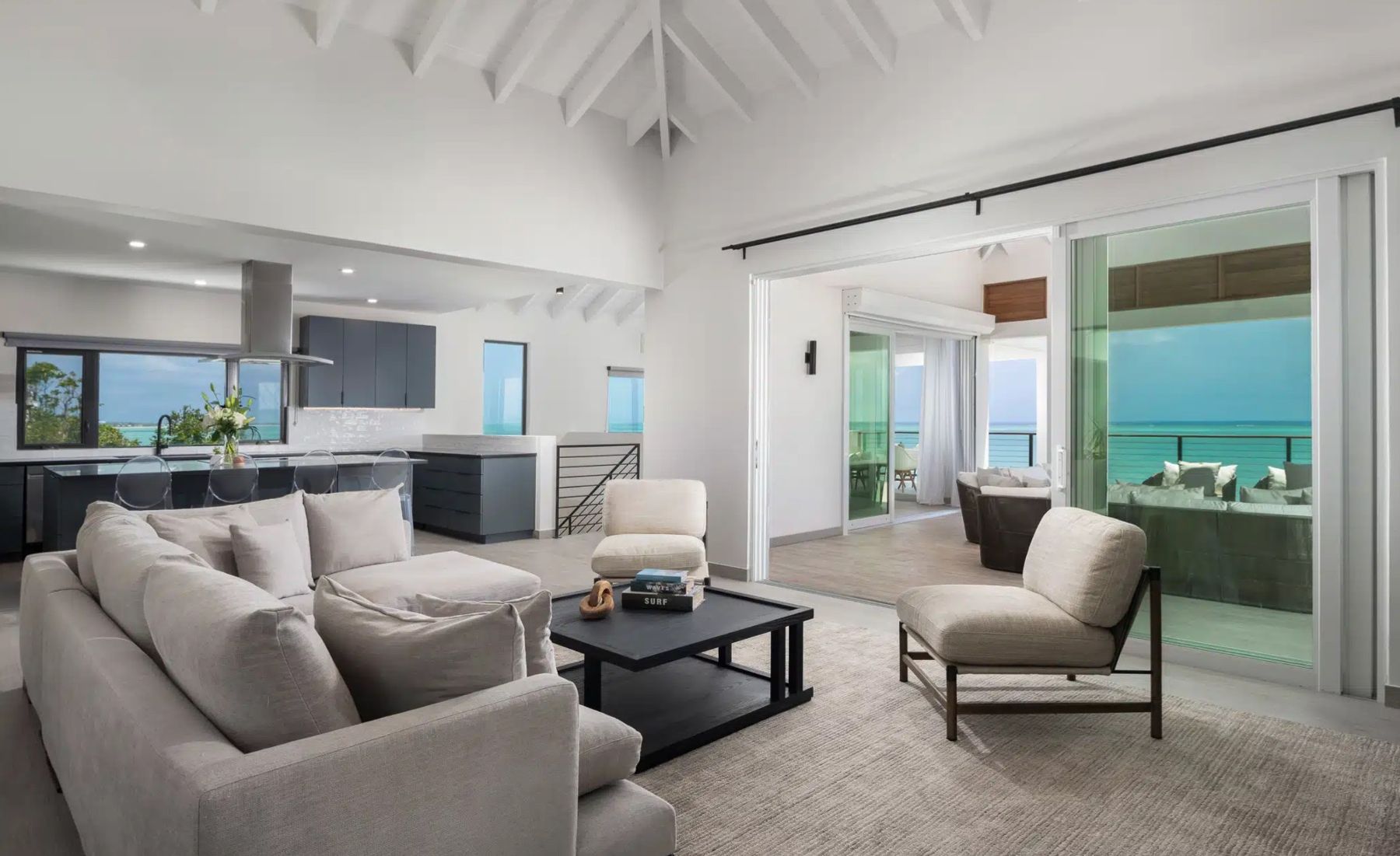 Open living area with views